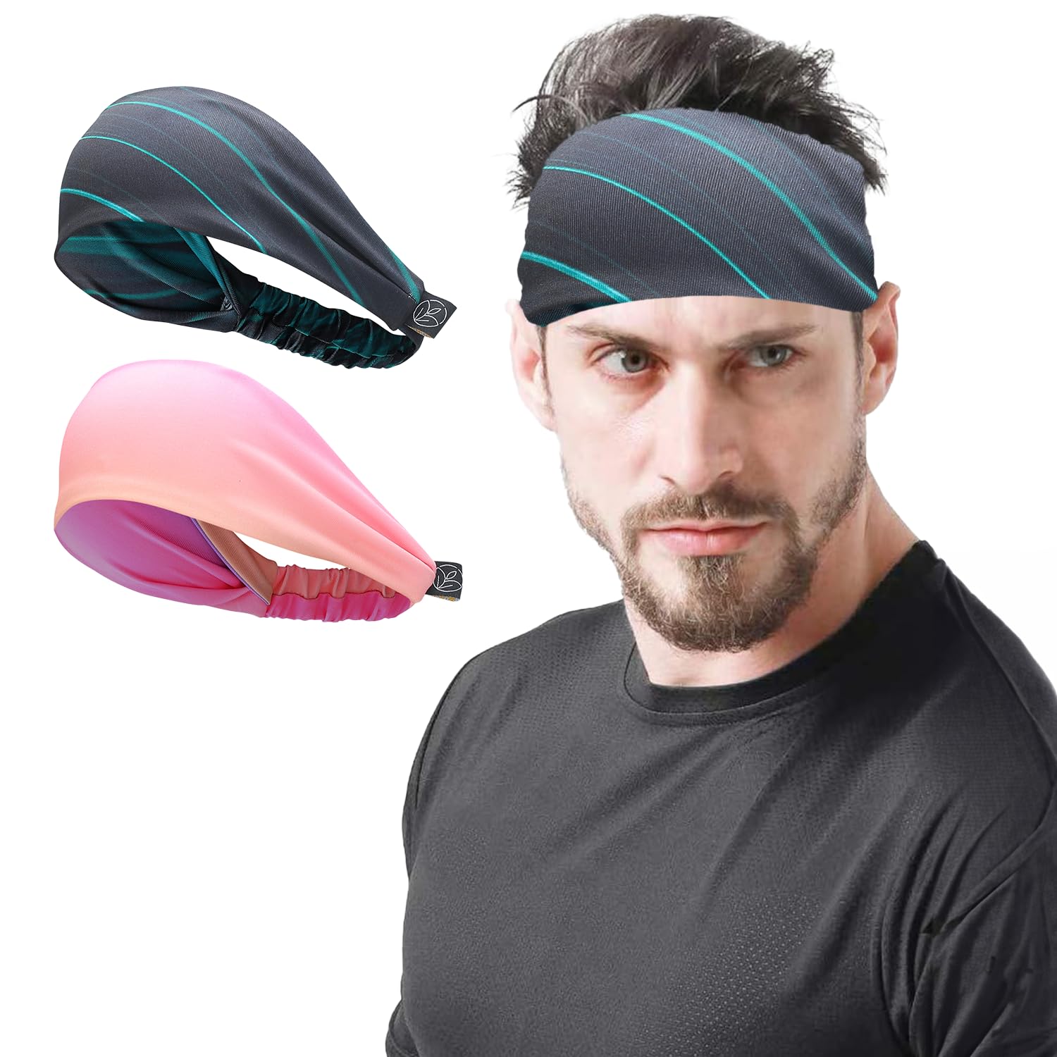 WiseLife Lightweight Headband for Men & Women | Strapless Sweatband for Gym | Sports Unisex Head Band for Exercise, Fitness, Workout, Tennis, Cycling, Badminton & Other Sports (Pack of 2) (B0CPJMKH4L) Amazon Price History, Amazon Price Tracker