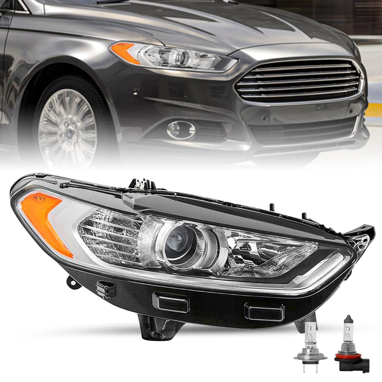 2013 Ford Fusion Headlight Bulb Replacementnull