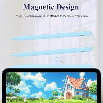 Stylus Pen for Android, Magnetic Phone Pencil, CMARS Fine Point Digital Pens for Touch Screens, Tablet Pen Compatible with iPhone/Samsung/Xiaomi/Huawei/Vivo and Other Android Phone and Tablet - Blue