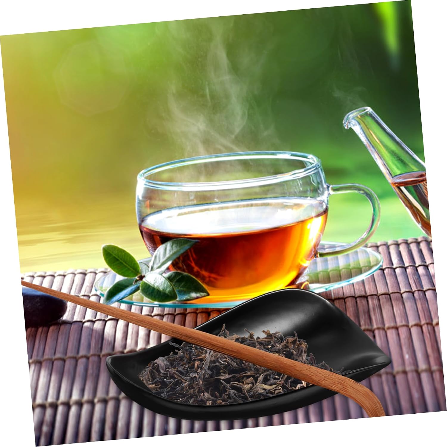1set Multi-function Ceramic Tea Scoop Delicate Tea Spoon and Shovel for Loose for Home Brewing and Rituals Elegant Design