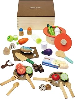 【ウッディプッディ直営限定品】はじめてのおままごと グツグツ煮込みお料理セット ままごと 食材 マグネット 木製 セット 人気 キッチン 野菜 くだもの 誕生日 プレゼント 収納ボックス