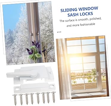4pcs Sliding Window Sash Locks Key Lock for Window Security Easy Install