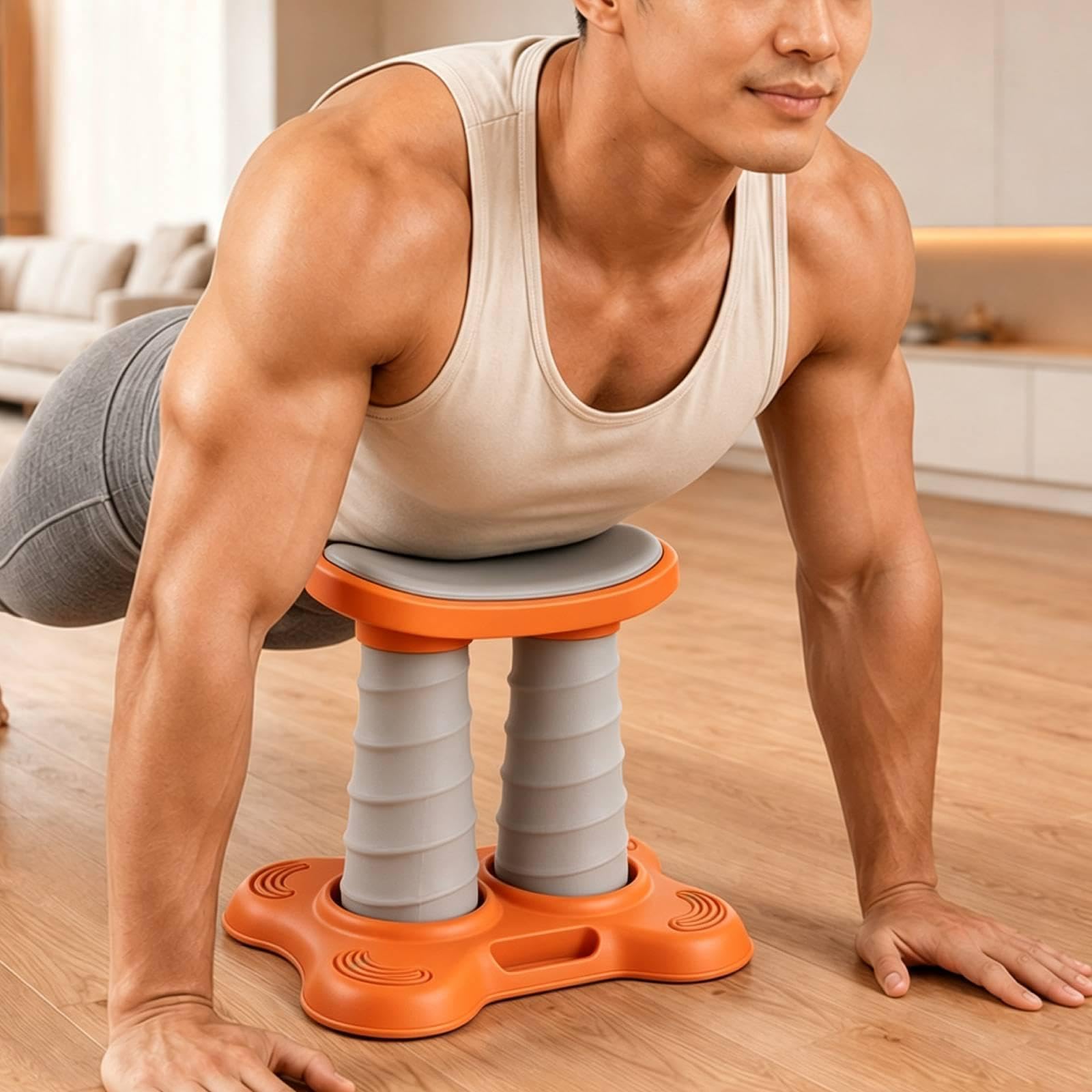 Oshhni Dispositivo di Assistenza per Flessioni, Supporto per Il Core, Attrezzatura Stabile per l'allenamento della per Domestica