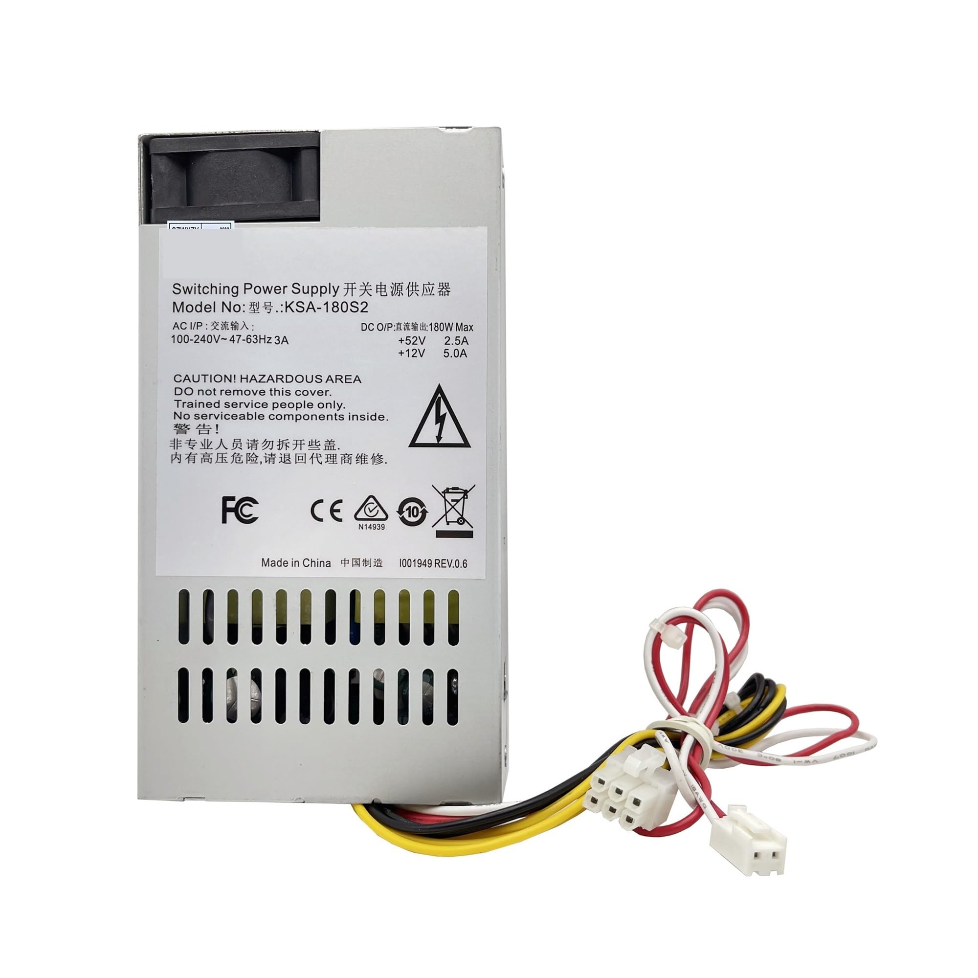 Alimentation à découpage double tension 12 V 52 V KSA-180S2 avec entrée universelle