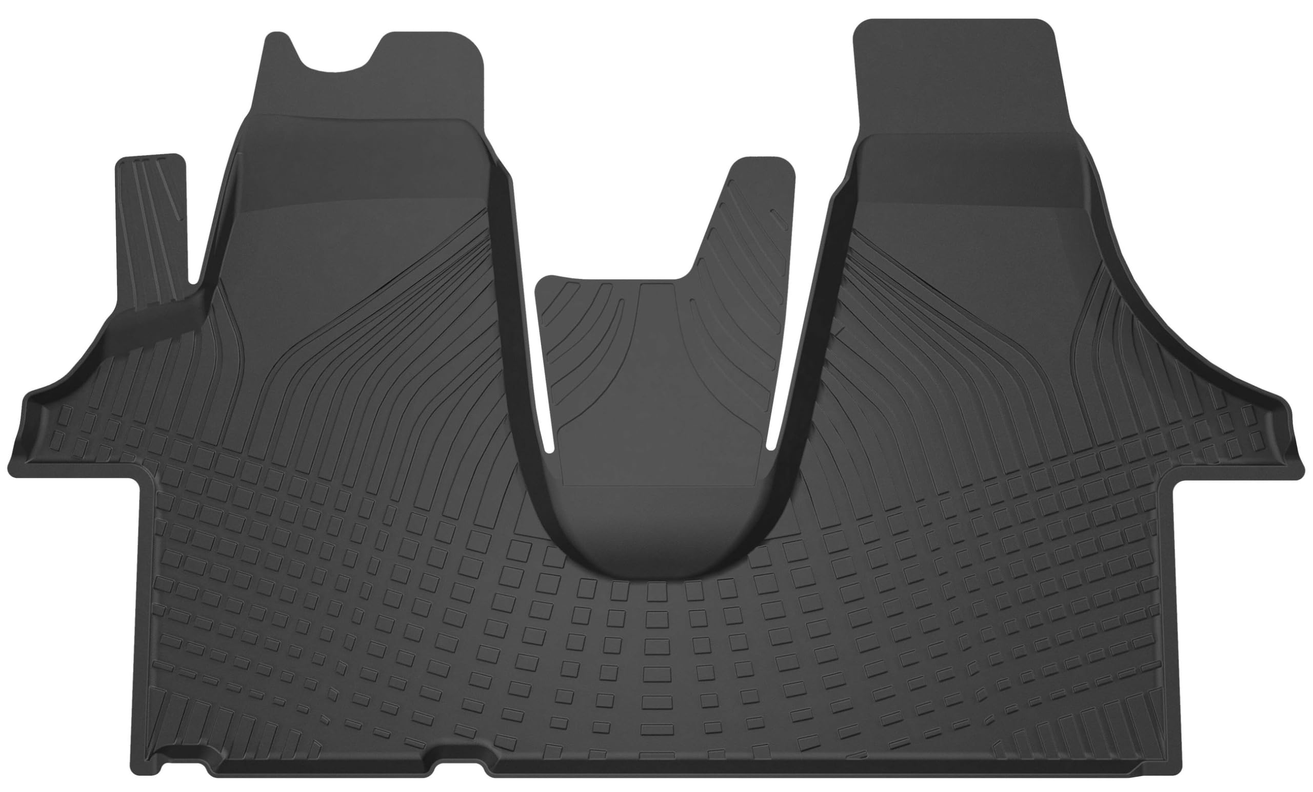 Walser Premium Fussmatten Auto für VW T5 04/2003-08/2015, T6 04/2015-2019, 100% passgenaue Gummimatten Auto - Made in EU, robuste Fußmatten Auto, Auto Fußmatten, Fußmatte Auto