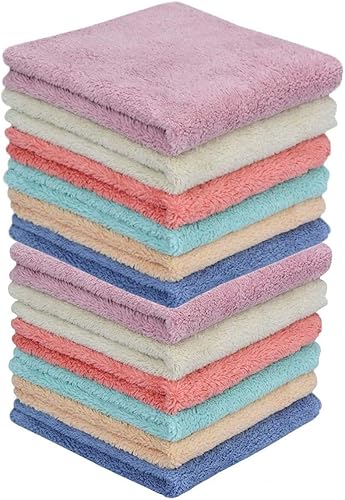 Trapo de microfibra multifuncional para muebles de casa, trapos reutilizables, paños de cocina, paños absorbentes y de secado rápido, 6 colores