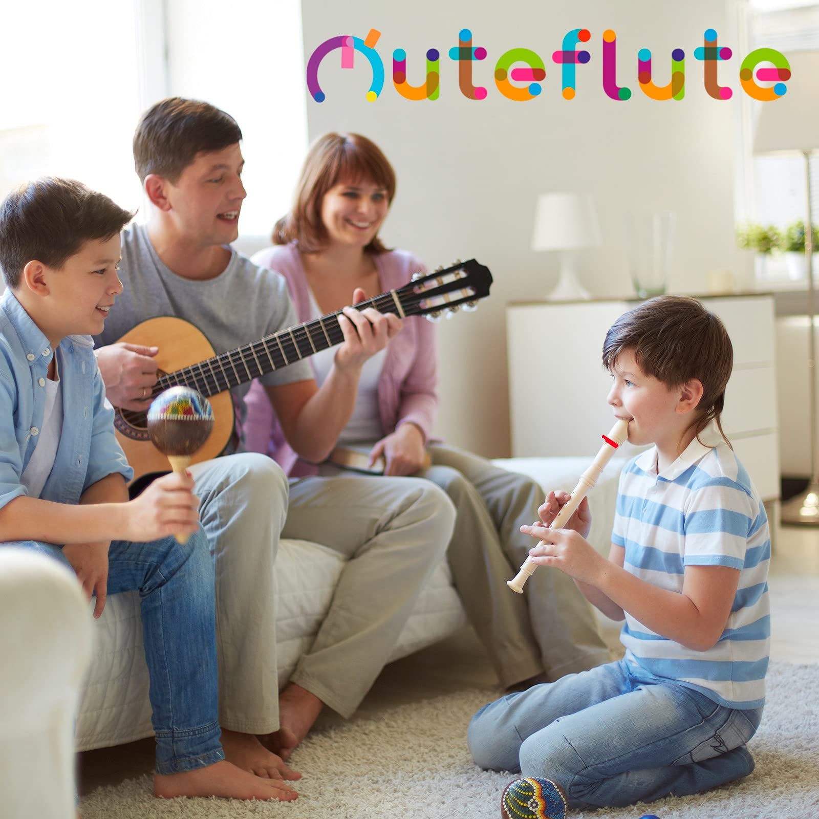 Lot de 5 contrôleurs sonores sourdines pour flûte soprano à doigté baroque ou allemand, sourdine pour enfants et adultes