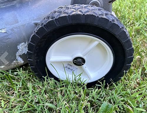 Miniatura 3 de Rocky Mountain Goods 8 x 175 Plastic Wheel - Rubber with Plastic Hub Replacement Wheels for Lawn Mower Wagon Utility Cart Tiller - Heavy Duty