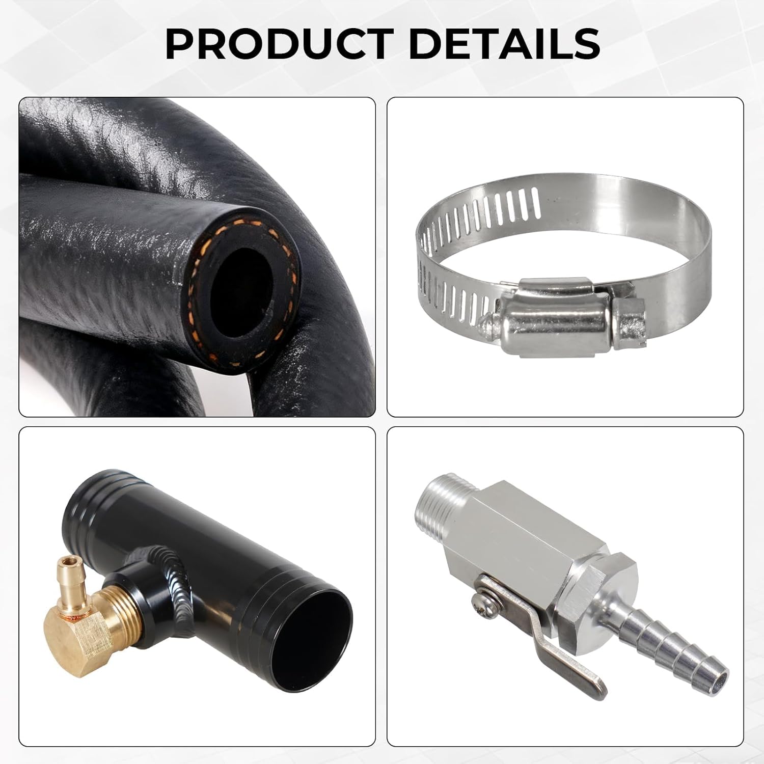 Auxiliary Fuel Tank Install Kit for 1-3/4" Diesel Gravity-Feed Compatible with Dodge RAM Diesel Trucks 2013-Current