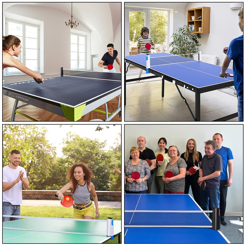 flintronic Set de Tennis de Table, Ensemble Pong de Table Portable, Ping Pong Kit pour Adultes Enfants, Raquette de Ping-Pong avec 3/6/9 Balles & Sac de Transport, pour Athlètes, Débutants, Experts