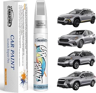 G1U Ice Silver Metallic Touch Up Paint for Subaru, Color Exact Match Car Paint Scratch Repair Remover Pen Kit Quick & Easy Fix Vehicle Chips and Automotive Nicks Scuff
