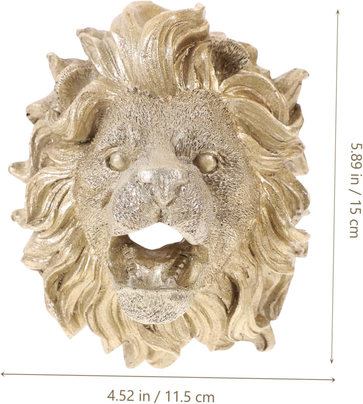 Elegant Lion Head Fountain Nozzle Outdoor Pool Decor Versatile Wall Hanging Decor Sprayer