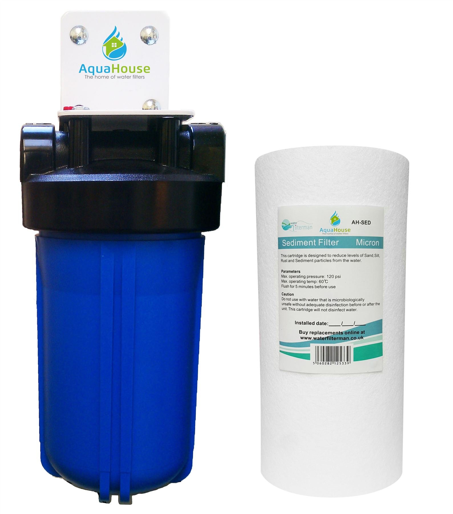 AquaHouse Large UV Lamp Sediment Pre-filter system for Large UV lamps 25W 32W 55W, with 3/4" BSP fittings