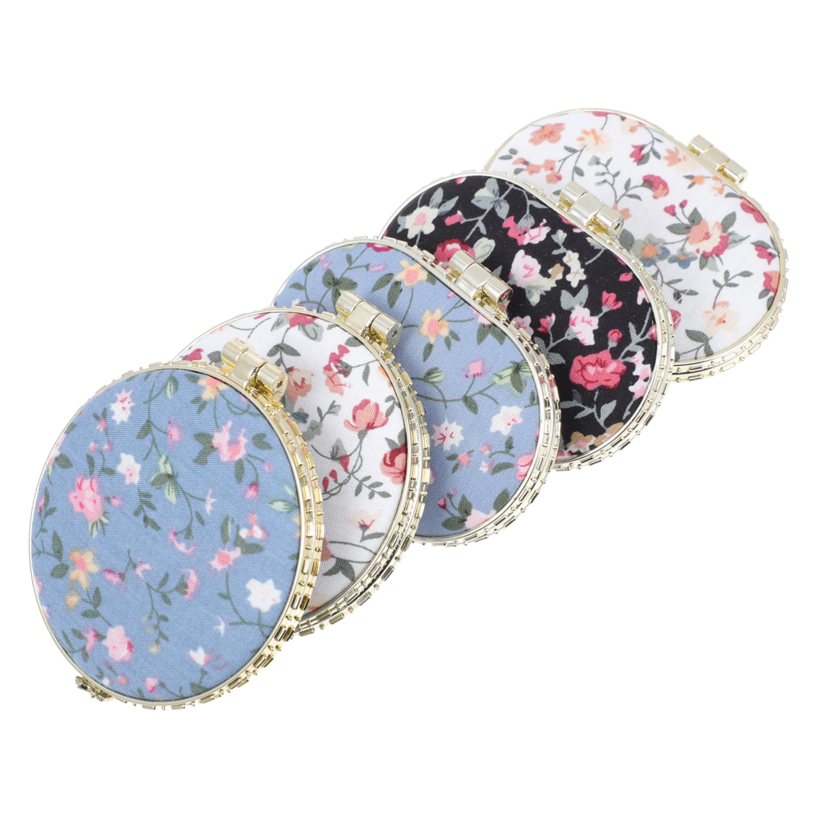 VICASKY 2 Set Specchietto Makeup Portatile Con Design Doppio Per Include E Ovali Vari 5 Pezzi * 2