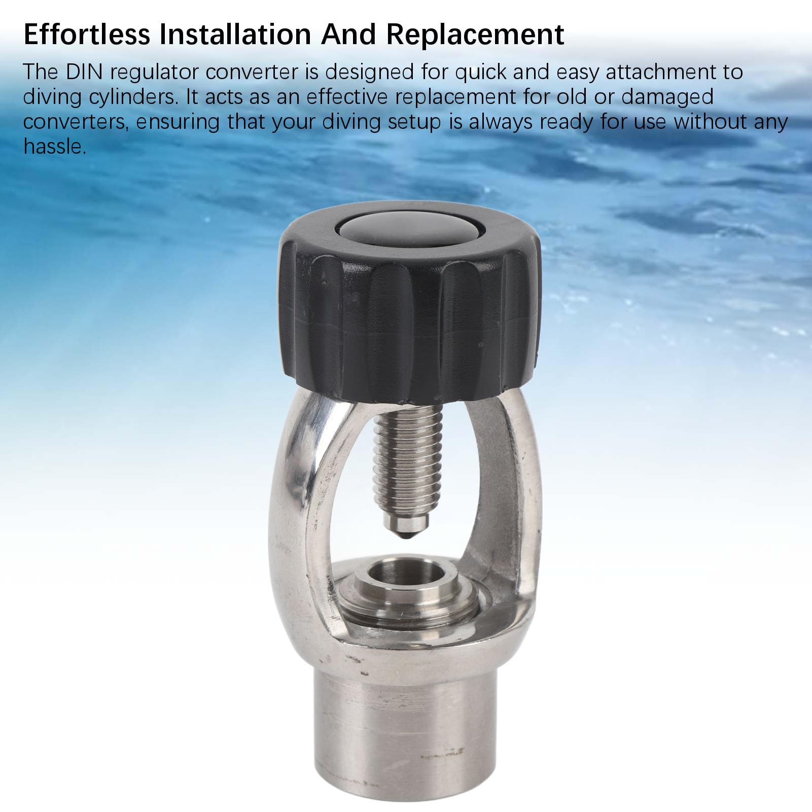 Adapter do regulatora nurkowania ze stali nierdzewnej G5/8 konwerter DIN adapter do napełniania do nurkowania podwodne eksploracje