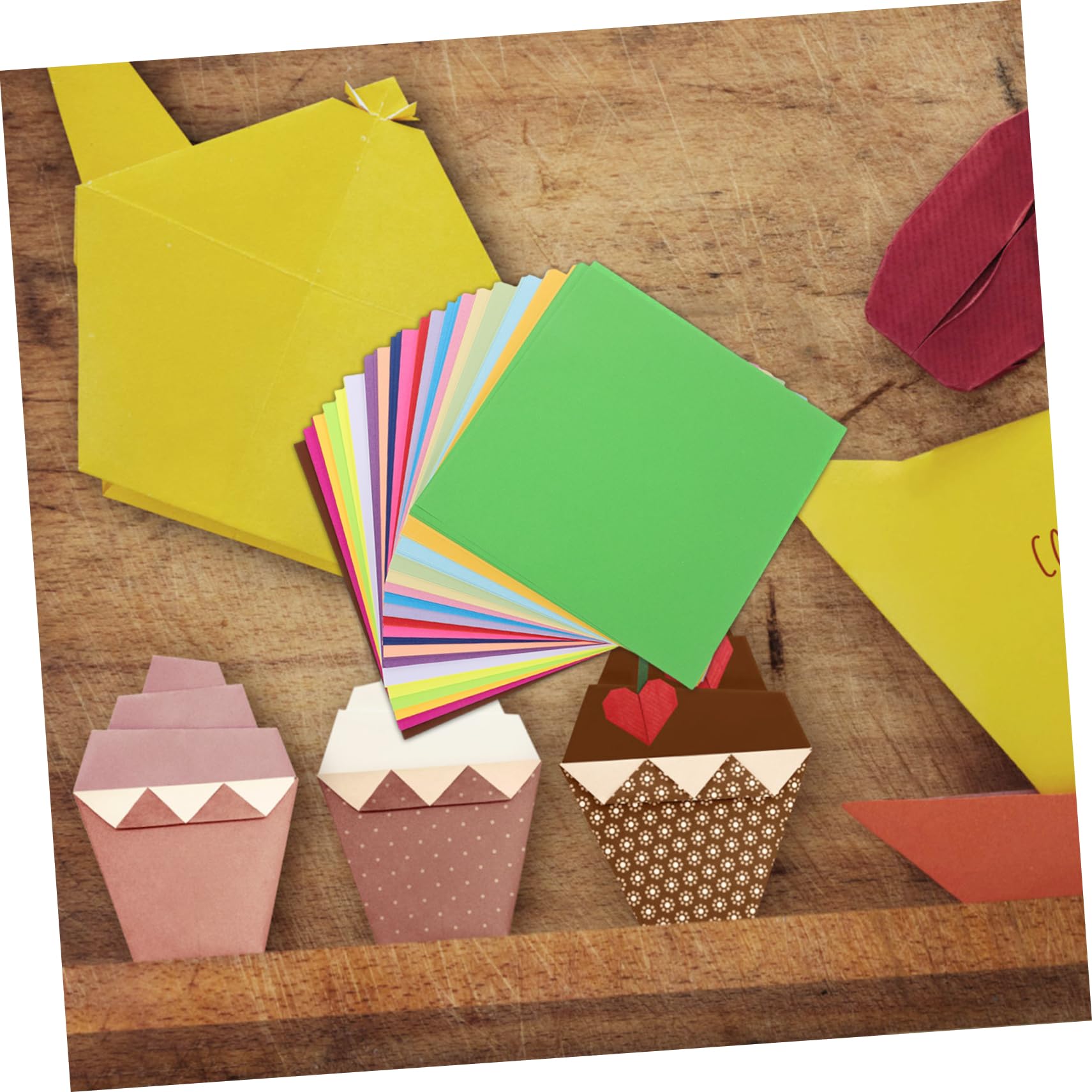 Papel de Origami para Niños 15cm Cuadrado 600 Hojas de Color