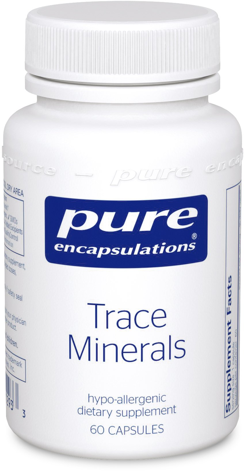 Pure Encapsulations Trace Minerals - Multimineral Supplement - Mineral Supplement - Supports Metabolism & Cellular Function* - Gluten Free & Vegan - 60 Capsules