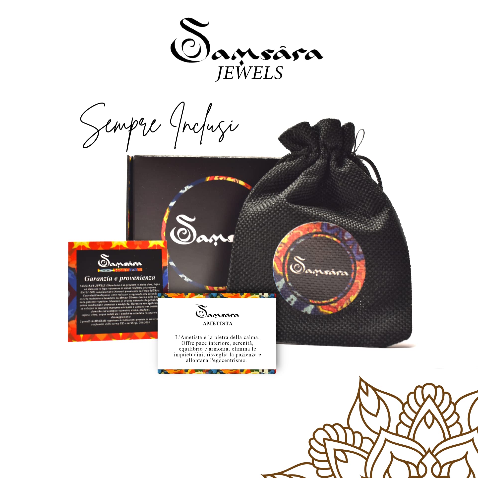 Cavigliera Portafortuna Donna | Cavigliera Estiva Tibetana Shamballa, Realizzata in Pietre Naturali per l'Estate, Comoda Pratica e Resistente, Cavigliere Regolabili Donna
