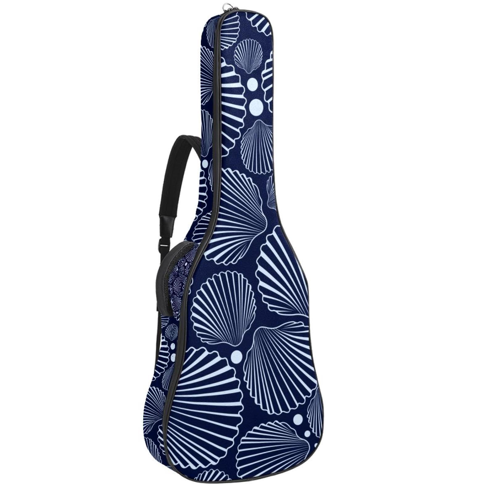 Torba na gitarę akustyczną Wodoodporny plecak na gitarę Gruba miękka wyściełana skorupa Klasyczna obudowa na gitarę, wielobarwny, 42.9x16.9x4.7 in, Organizer do torby