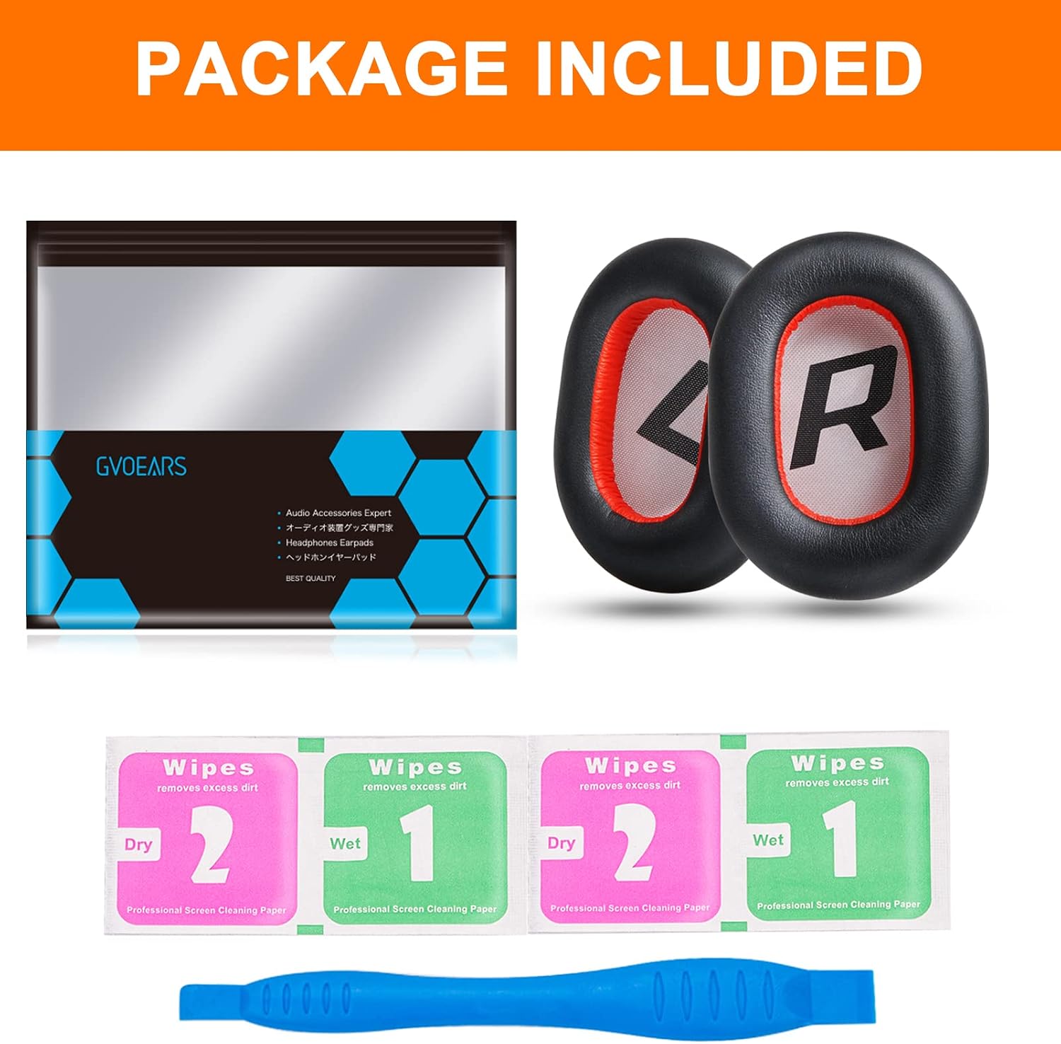 Replacement Ear Pads for Plantronics Voyager 8200 UC, Earpads Cushions Compatible with Plantronics BackBeat Pro 2 Wireless Headphones, Premium Protein Leather Softer Memory Foam Noise Canceling