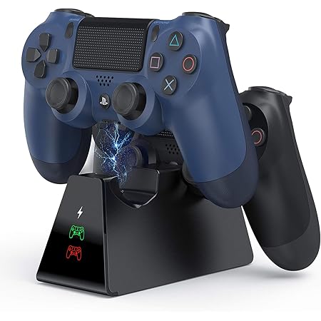 Amazon Com Ps4 Controller Charger Vivefox Dualshock 4 Controller Usb Charging Station Dock Playstation 4 Charging Station For Sony Playstation4 Ps4 Ps4 Slim Ps4 Pro Controller Electronics