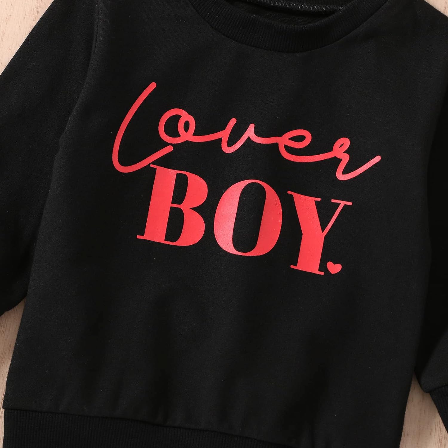 Karuedoo Toddler Baby Boy Girl Valentiens Day Outfit Crewneck Sweatshirt Pullover Top Letter Print Long Sleeve T-Shirt Blouse - Image 6