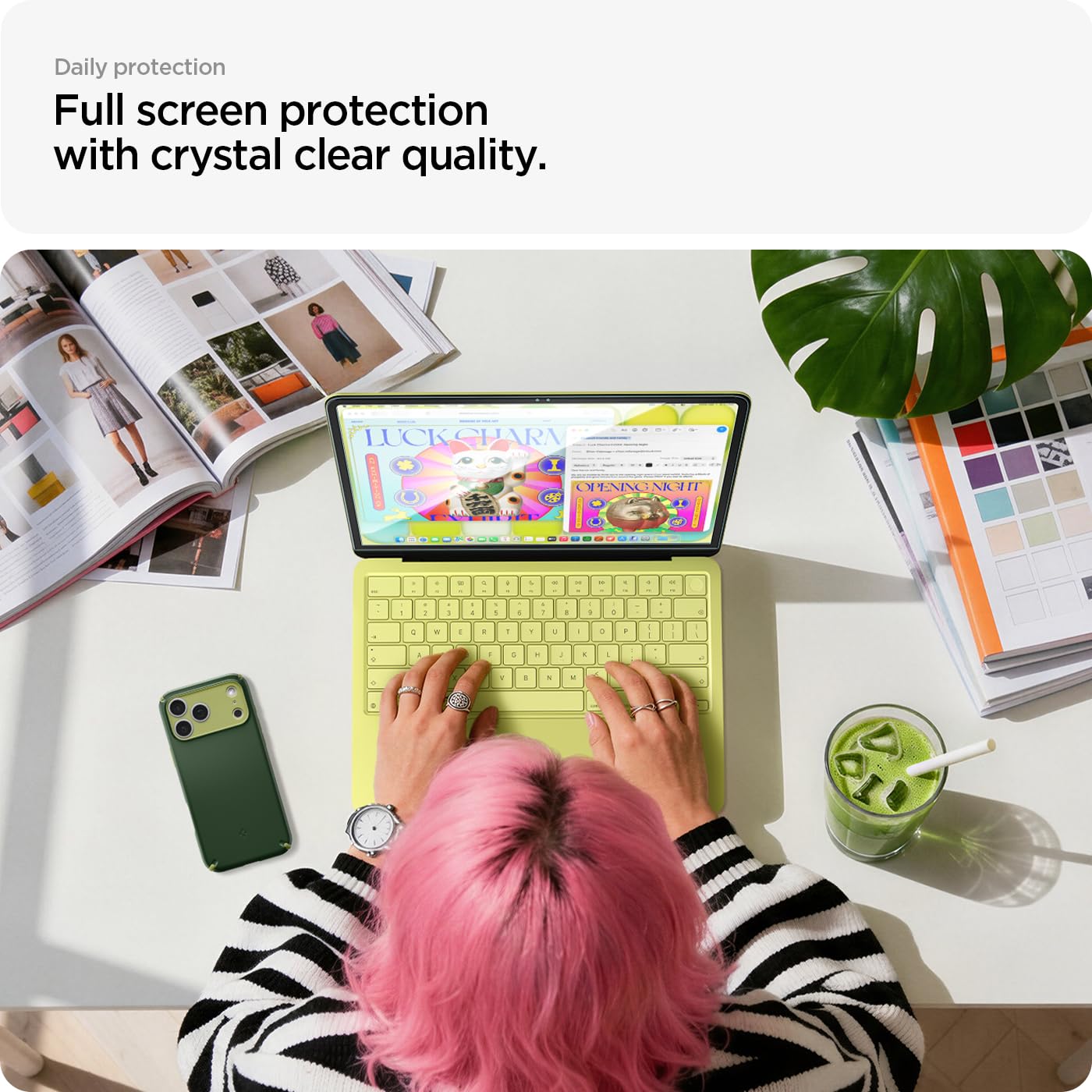 Spigen Glas.tR Slim Verre trempé pour MacBook Neo 13", Protection écran