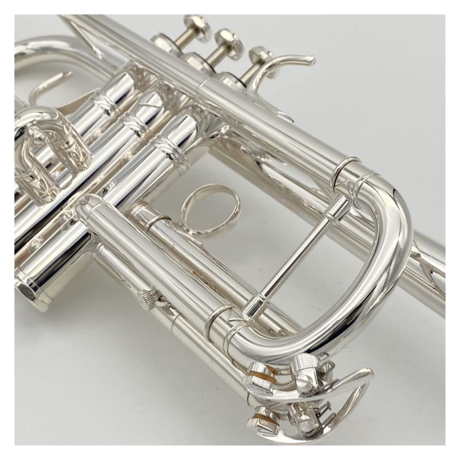 początkujących trąbka Srebrny/pozłacany C-key Profesjonalny Instrument Trąbkowy Początkujący Do Gry Na Instrumencie Dętym Blaszanym Na Poziomie Egzaminu Trąbka (Color : 02)