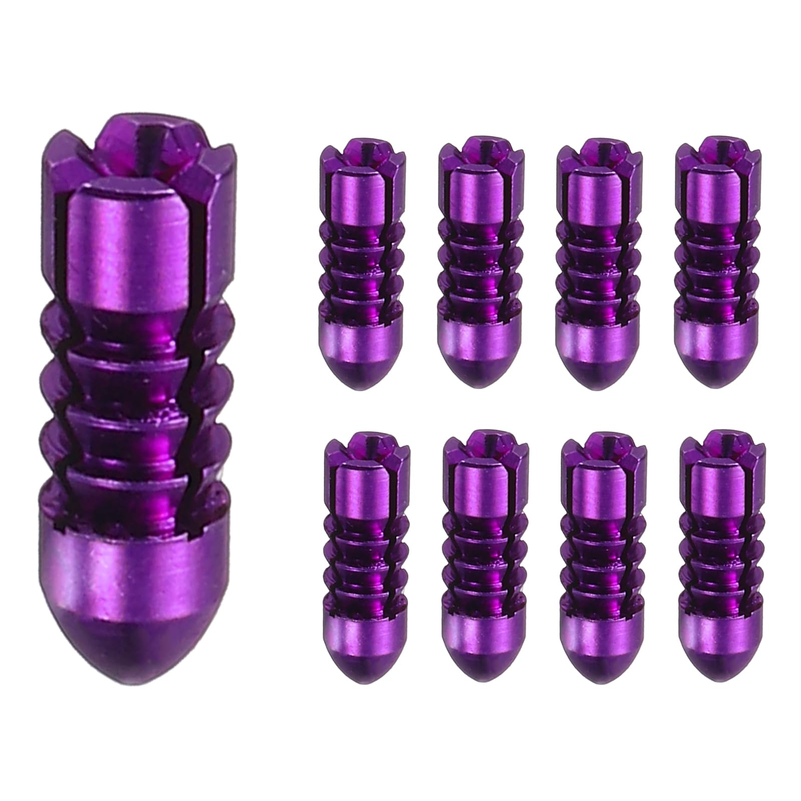 YELARXI Aluminum Dart Flights, Dart Flight Protectors Fixed 90 Degrees Wing Savers Protectors, 0.11"x0.35" & 9 Pcs & Purple - Fit For(Professional Competition/Steel & Plastic Flight)