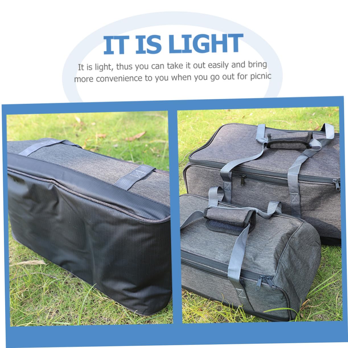BESTonZON Étui à Ustensiles Cuisine de Camping en Tissu Oxford Léger et Portable, Pochette Pratique pour Réchaud de Camping Compact Lors de Pique-niques ou Voyages
