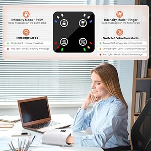TipTalk Hand Massager with Heat and Compression, Cordless Electric Hand held Massager for Arthritis and Carpal Tunnel, Gifts for Men and Women