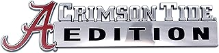 Elektroplate Chrome University Alabama Car Emblem, 7" x 2.25", Universal Fit for Any Vehicle