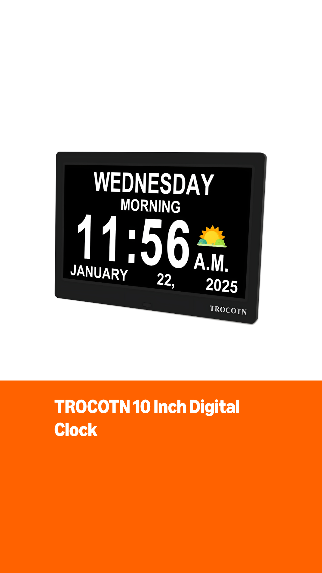 Amazon.com: TROCOTN Dementia Clocks, Large Display Calendar Alarm