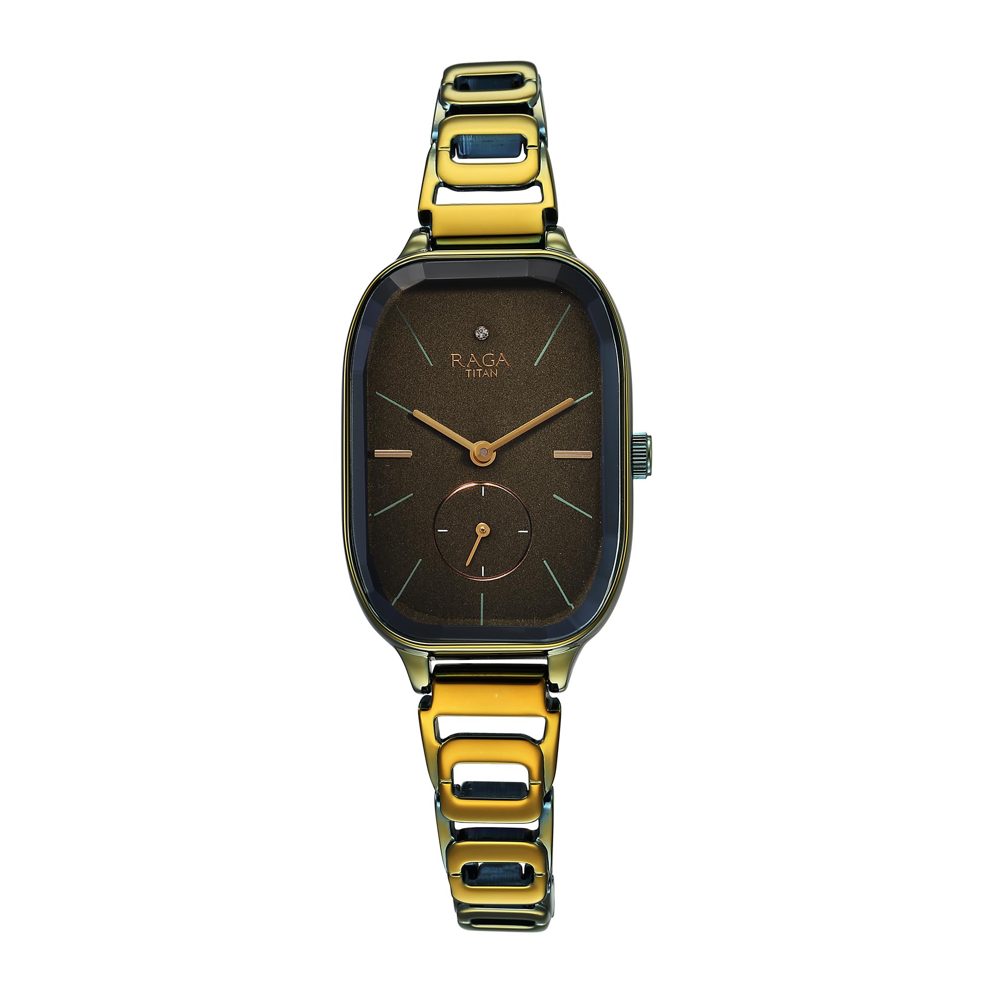 Titan Raga Chic Quartz Analog Green Dial Green Metal Strap Watch for Women-NS2687QM01 (B0CH8DYX2G) Amazon Price History, Amazon Price Tracker