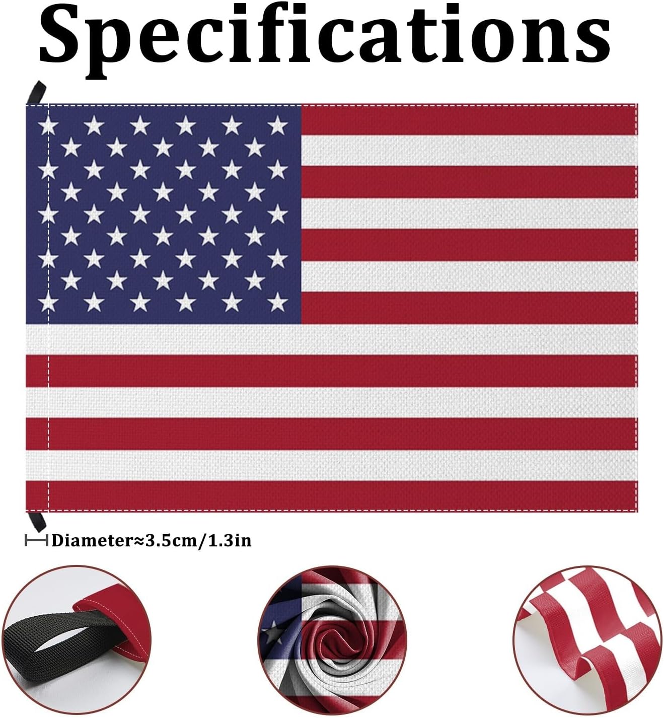 American US Flag 3x5ft Double Sided Premium Burlap American National Banner Heavy Duty Vivid Color Fade Resistant Pole Sleeve Long Lasting Durable TearProof Outdoor Garden Yard Festival