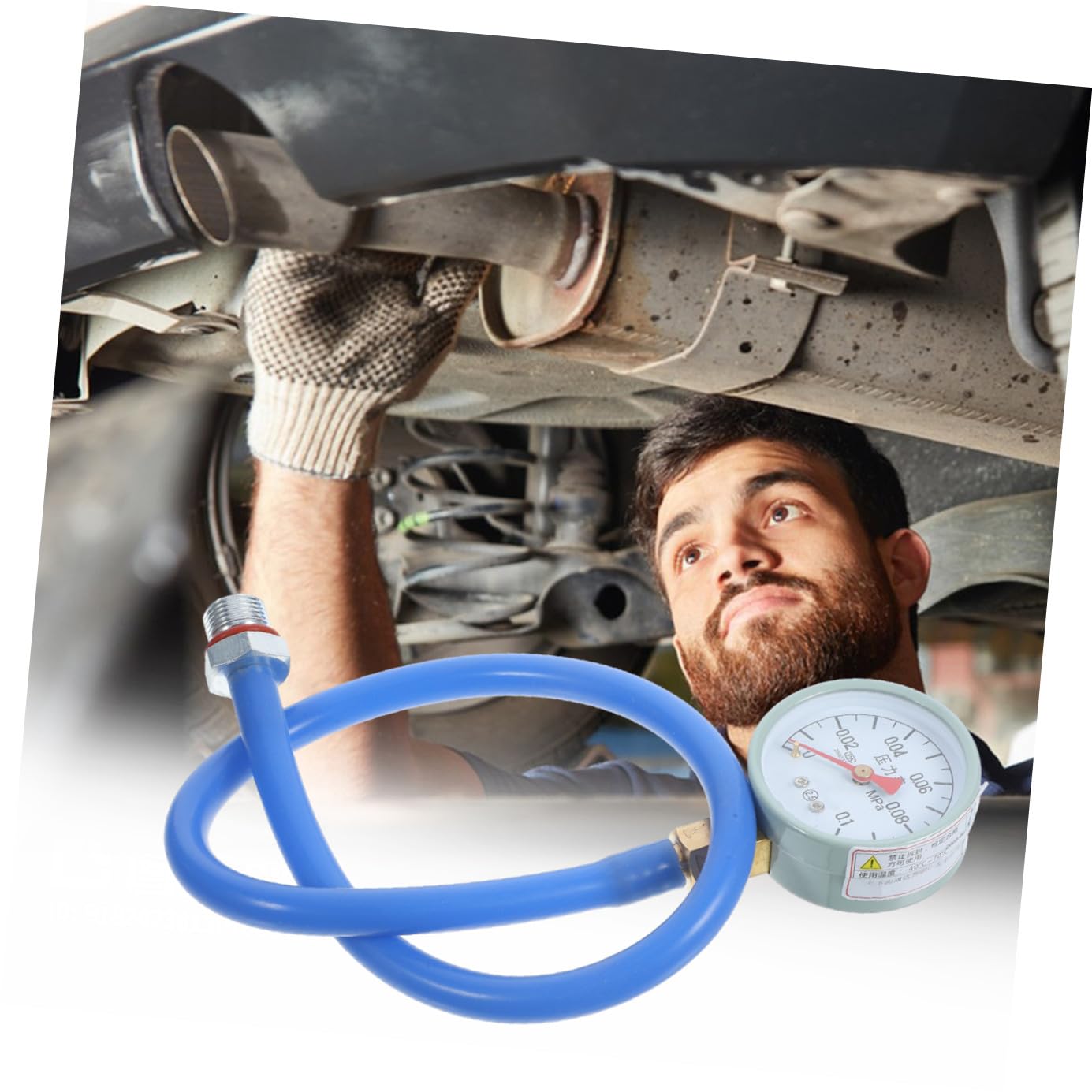 Alipis 1Pc Exhaust Back Pressure Tester Automobile Emission Detector Accurate Pressure Gauge for Car Accessories Heavy Duty Auto Test Line Reliable Tool for Vehicle