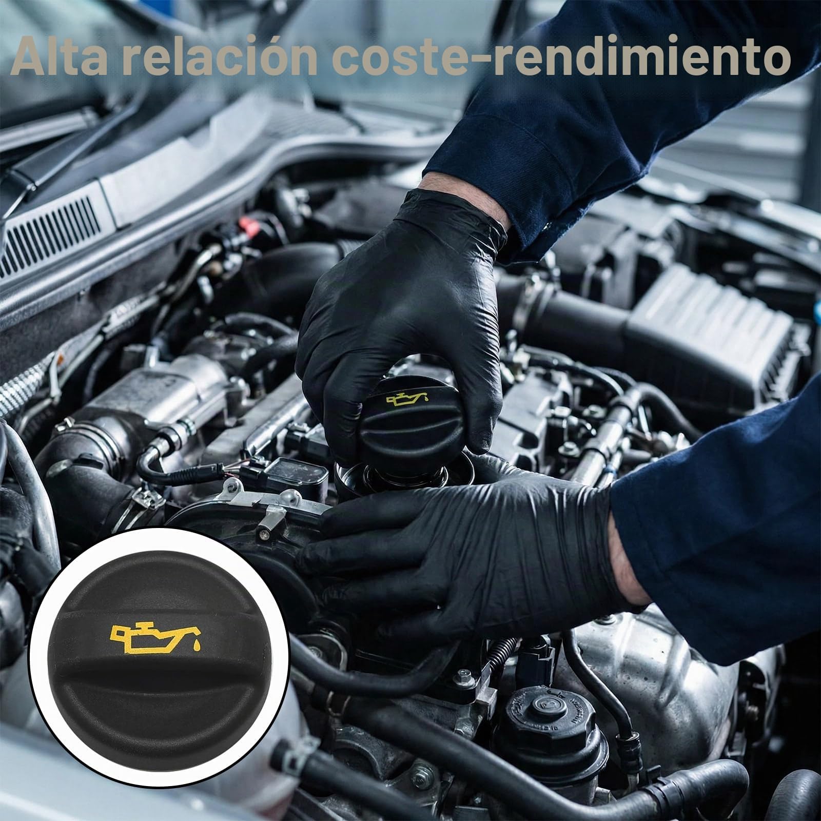 Tapón De Llenado De Aceite De Motor De Alta Calidad - Compatible Con Citroën C2, C3, C4, Xsara Y Peugeot 207, 208, 301, 308, 508, 2008, 3008, 5008, Durabilidad Óptima