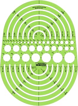 Circle Radius Master Template, 1 Each R142