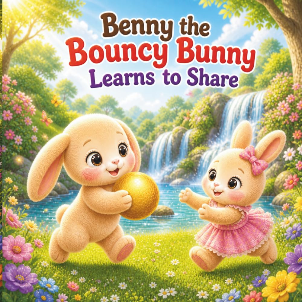 Benny the Bouncy Bunny Learns to Share: A Heartwarming Bedtime Story About Sharing, Kindness, and Friendship for Toddlers Ages 2–5
