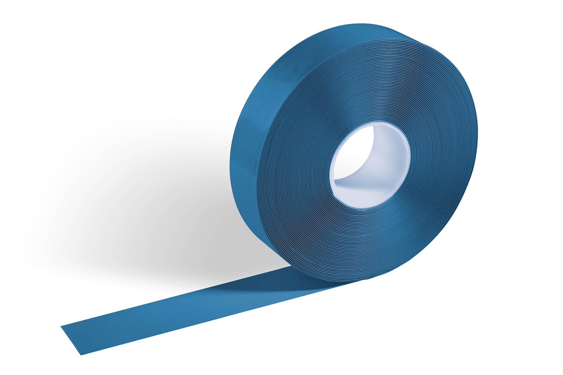 Durable 172506 Cinta para marcación de suelo DURALINE STRONG resistente a la abrasión y al deslizamiento, 50 mm x 1,2 mm x 30 m (ancho x alto x largo), RAL 5005 azul señal
