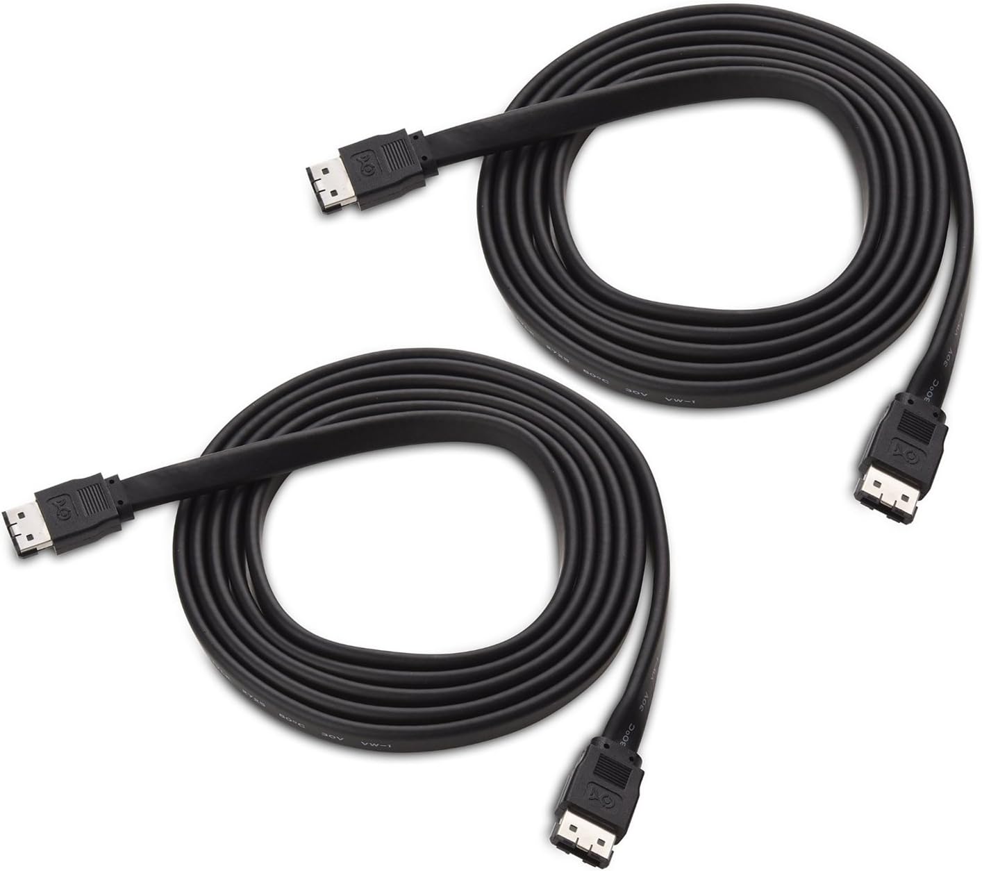 Cable Matters 2-Pack 6 Gbps Shielded eSATA Cable 6 Feet