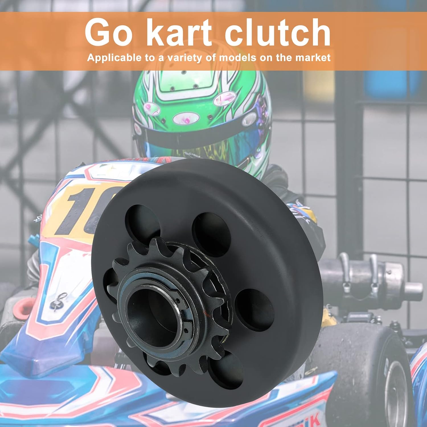 Centrifugal Go Kart Clutch 1“ Bore 14T 14 Tooth Fit for 40/41/420 Chain for Mini Bike Go Kart Engine