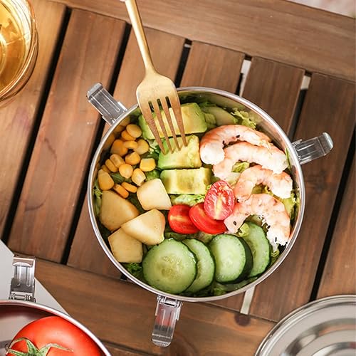 Miniatura 8 de Recipientes de almacenamiento de alimentos de acero inoxidable de grado 304, original, a prueba de fugas, herméticos, a prueba de olores, perfectos