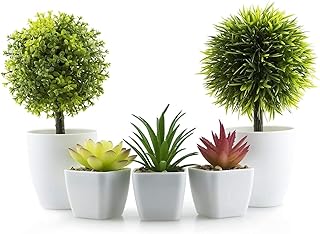 NVTUUK 4 Pieces Artificial Potted Plant, Gyps...,