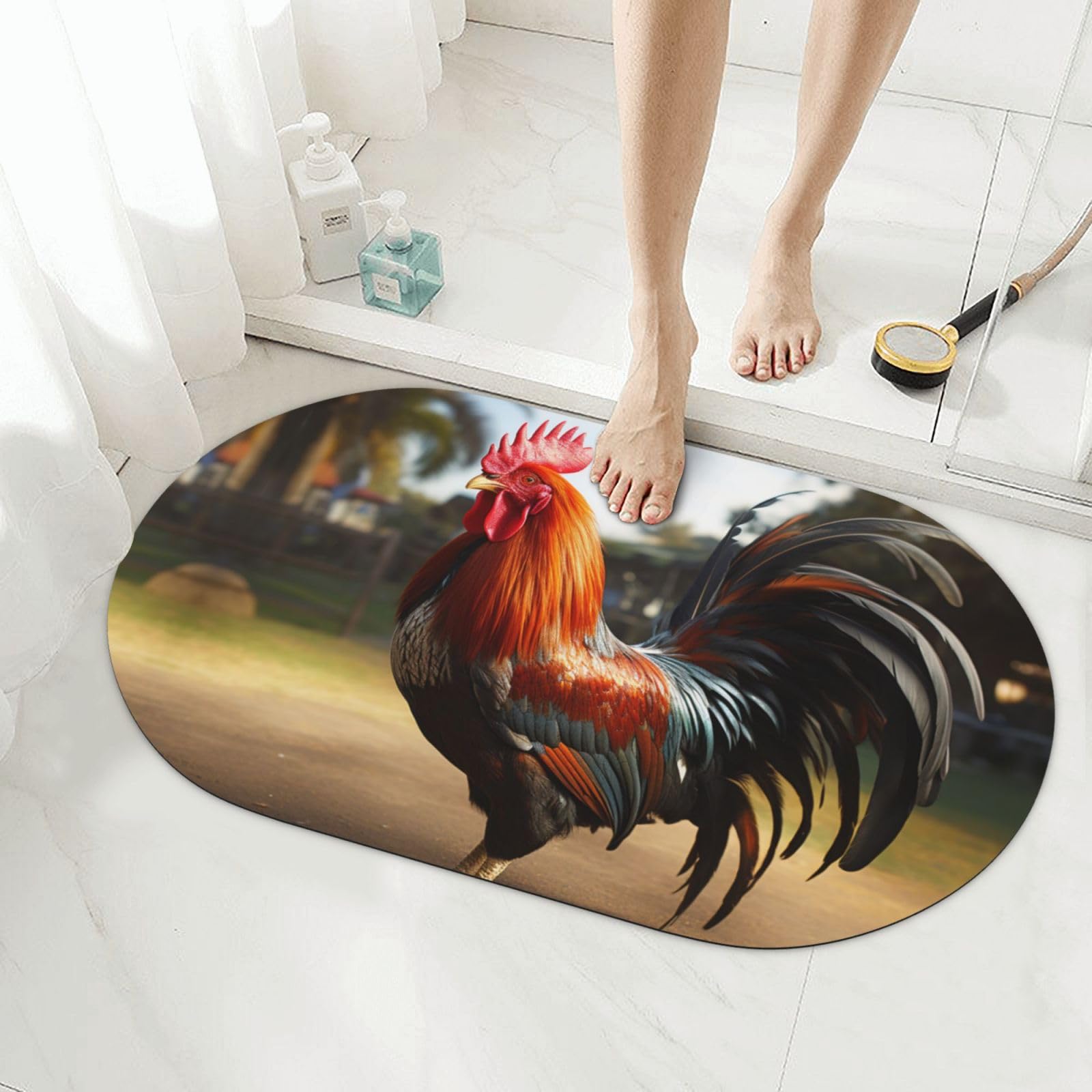 Tapis de bain en terre de diatomée super absorbant et tapis de douche en diatomite
