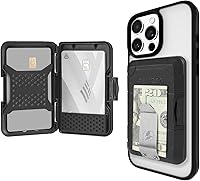 Vista 11 de Pelican MagSafe Cartera para iPhone - Cartera Magnética Snap-On de Alta Resistencia MIL-STD y Tarjetero para Teléfono - Estuche Duro Desmontable