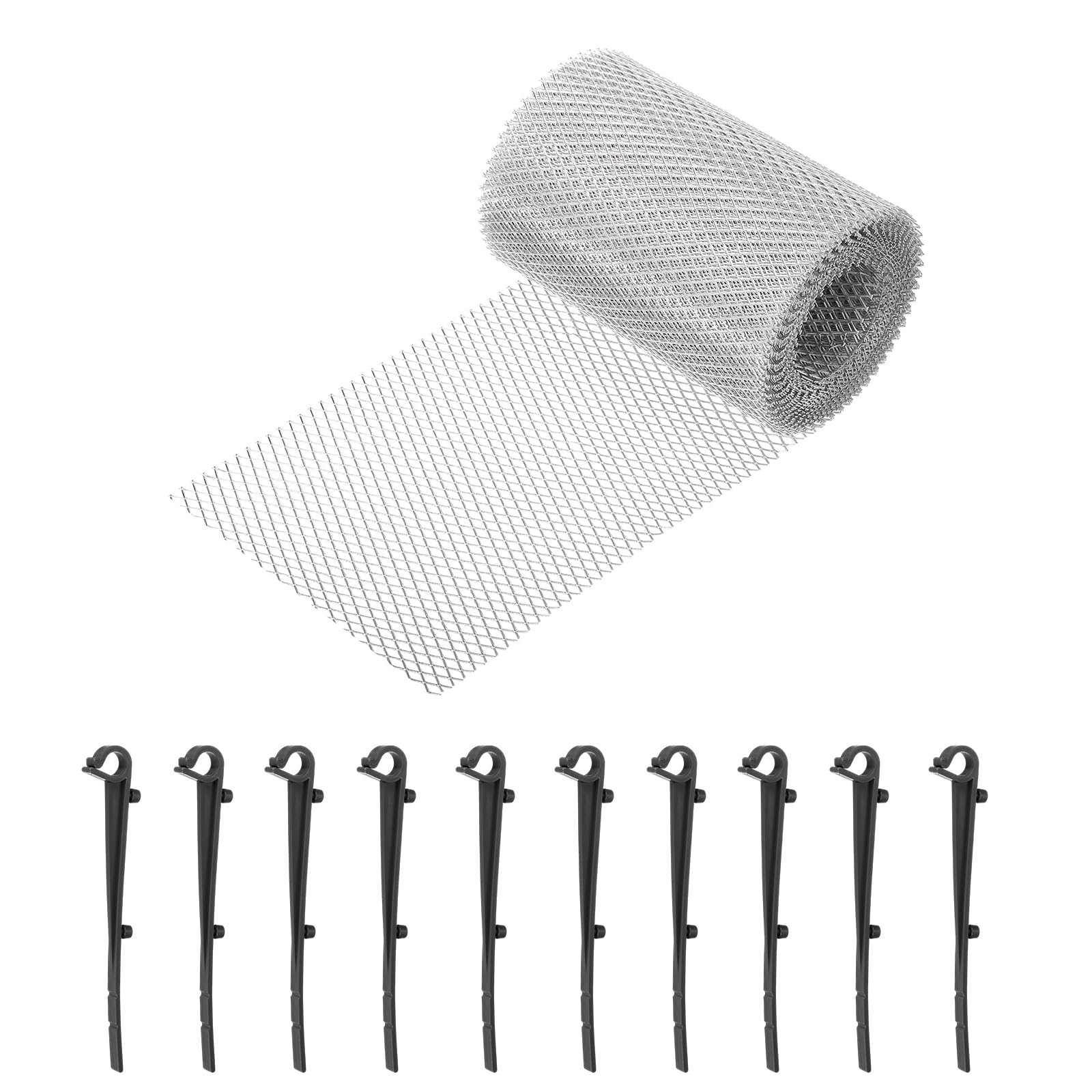 Rouleau de protection de gouttière en aluminium durable contre les feuilles