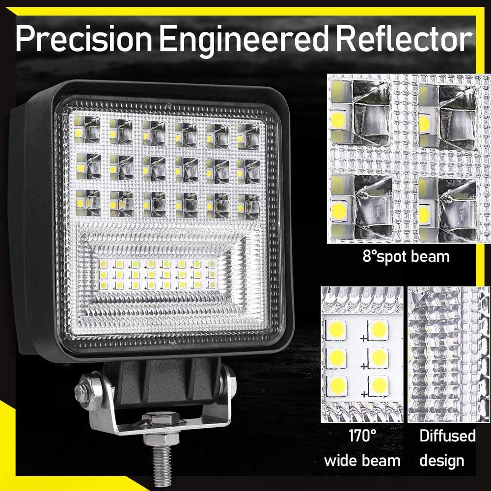 2 X 48 W Led Luce Da Lavoro Lampada 3800 Lm 6000 K 67IP Backup - Foto 3