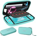 ivoler [Charging Cable Port] Carrying Case for Nintendo Switch 2 Console 2025, Travel Case with Charging Cable Port, Holds 12 Game Card Storage - Black