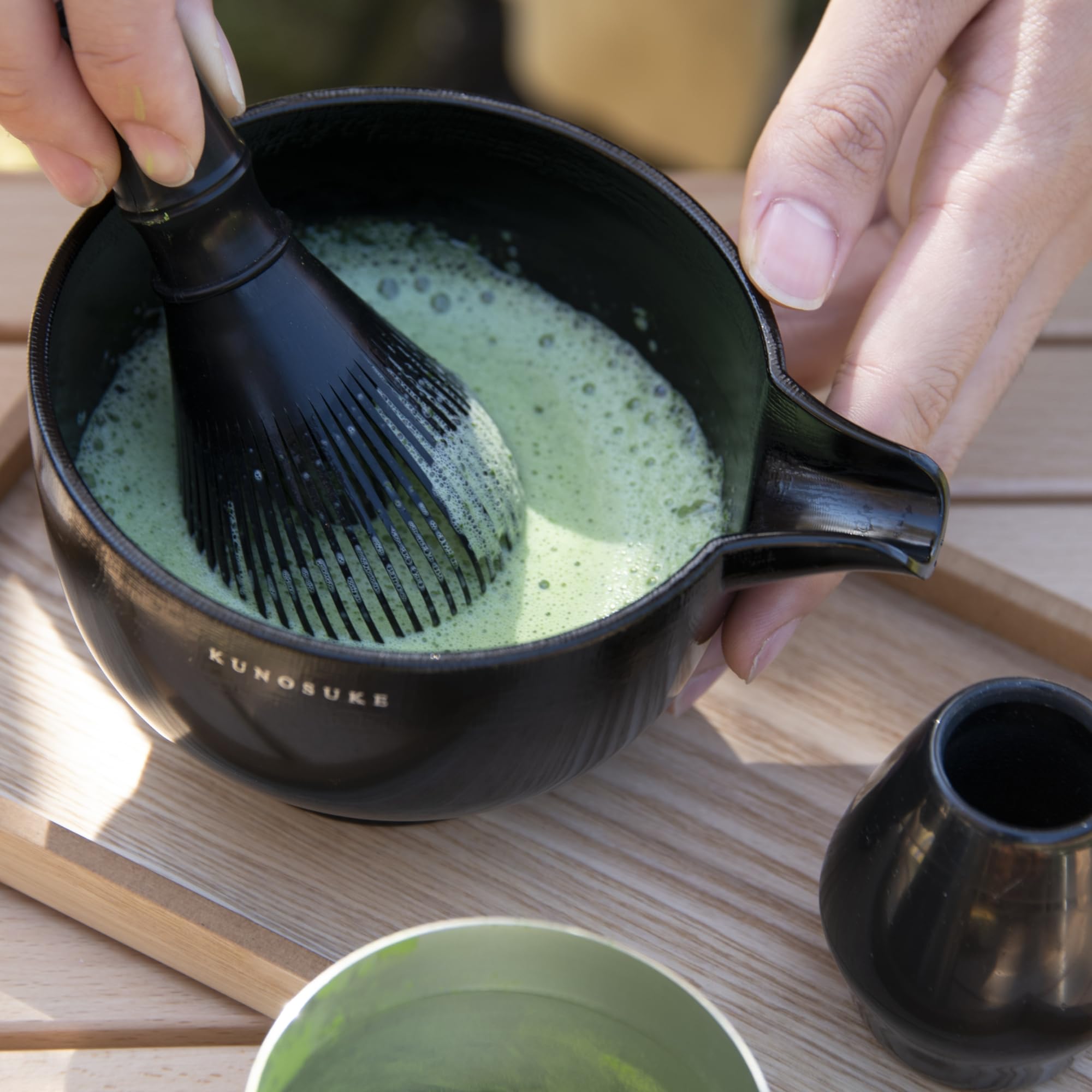 Amazon｜アウトドア至福の茶せんセット 日本製 抹茶 カクテル 樹脂製 